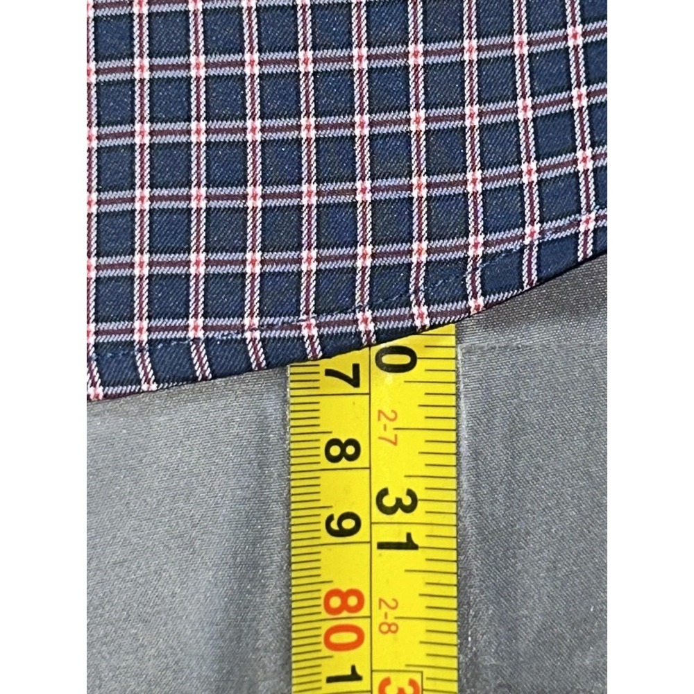 UNTUCKit Shirt Mens 2XL Blue Check Polyester Long Sleeve Button Up Casual Woven - Picture 3 of 5